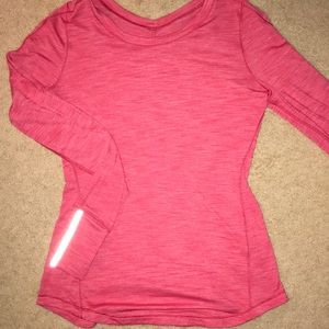 Peach Lululemon Long Sleeve Shirt